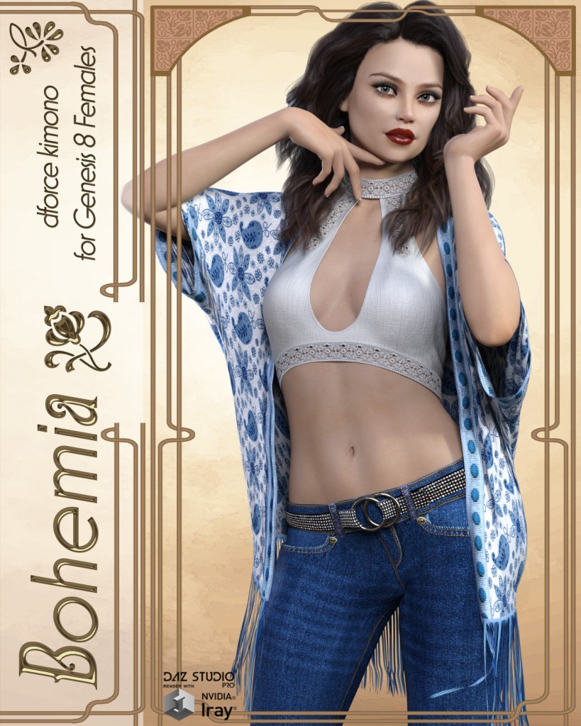 Bohemia - DForce Kimono For G8 Females