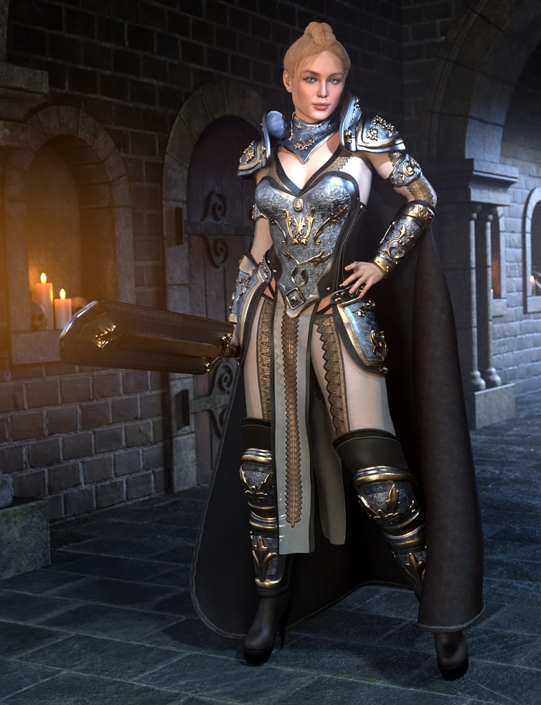 Valorias Plate Fantasy Armor Bundle for Genesis 8, 8.1 & 9 Females