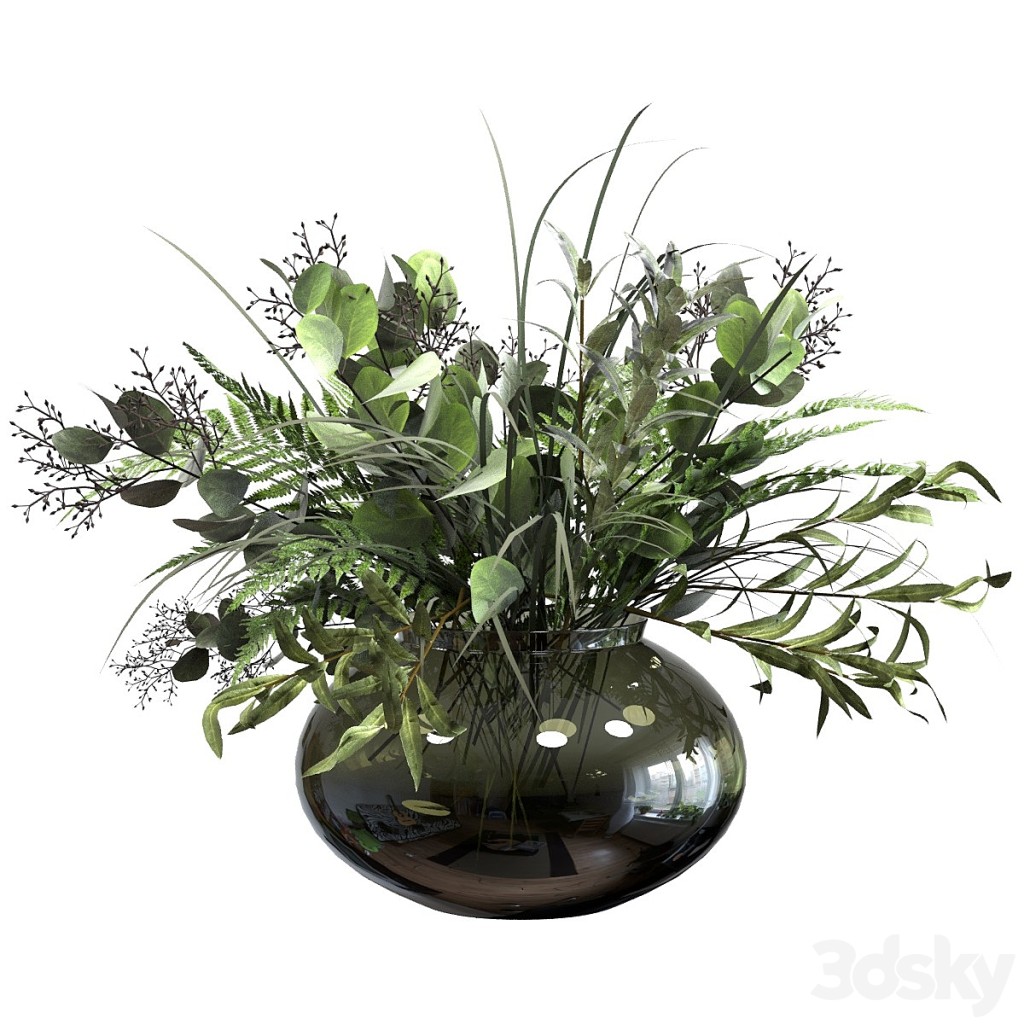 Bouquet of branches and greenery