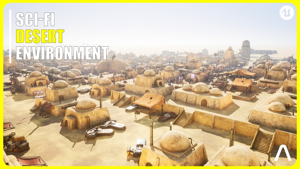 [UE4.26] Desert Science Fiction City Modular Pack