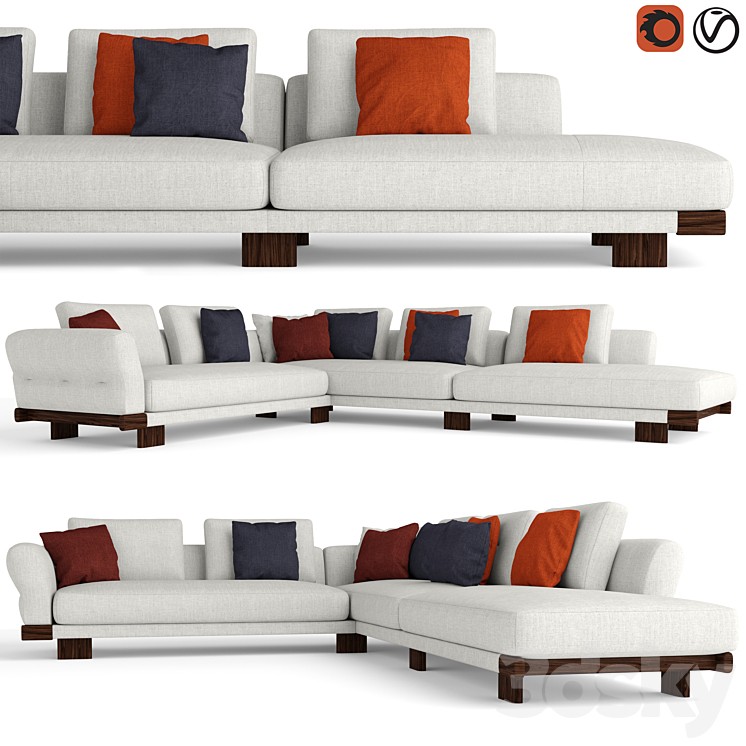 Cassina Sengu corner sofa