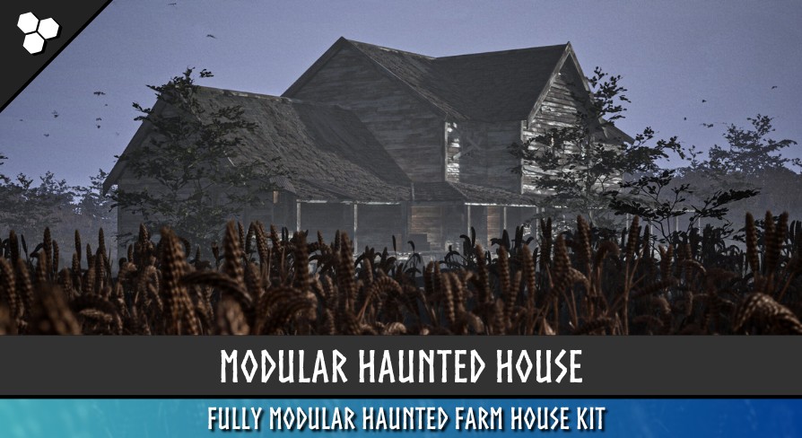 [UE5.1] Modular Haunted House Barn