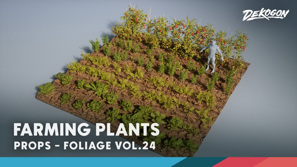 [UE5.1] Foliage VOL.24 - Farming Plants (Low Poly)