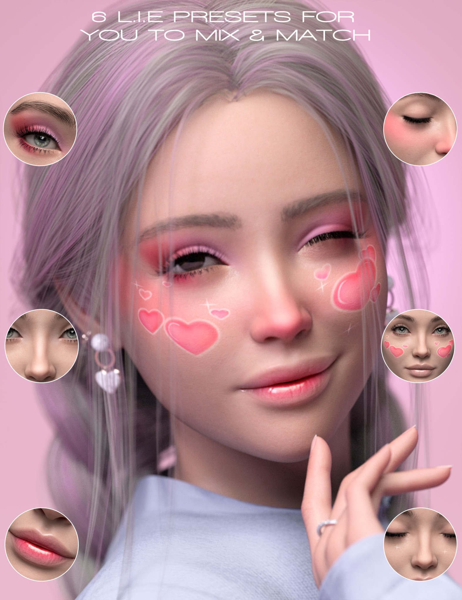 Heartcore Glam LIE Presets For Genesis 9