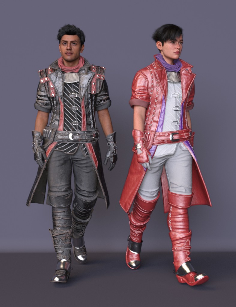 dForce SPR Cowboy Suit for Genesis 8.1 Male and Genesis 9