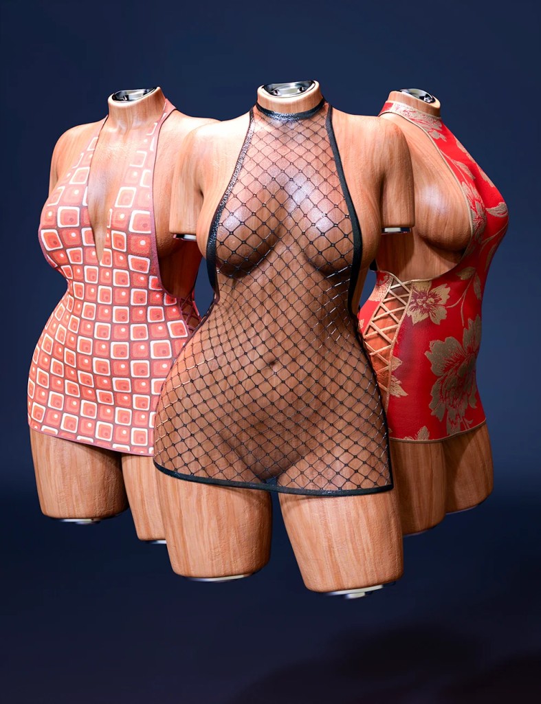 M3D dForce Darklace Dress for Genesis 9