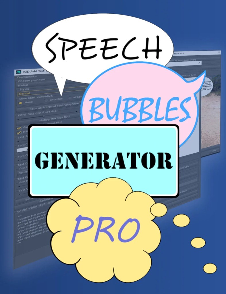 V3D Speech Bubbles Generator Pro