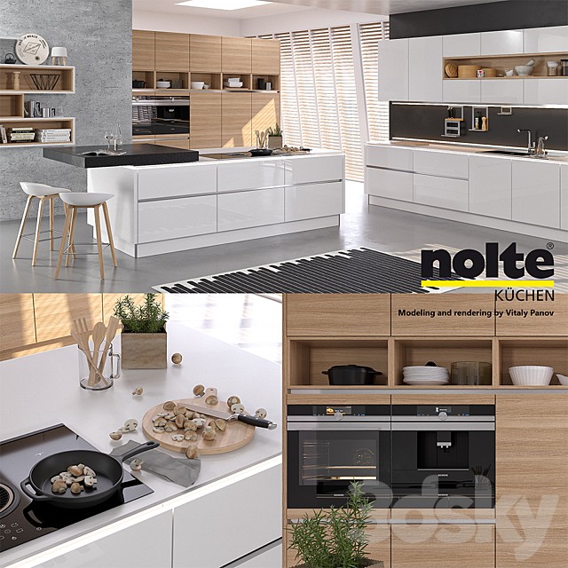 Kitchen NOLTE Nova Lack (vray GGX, corona PBR)