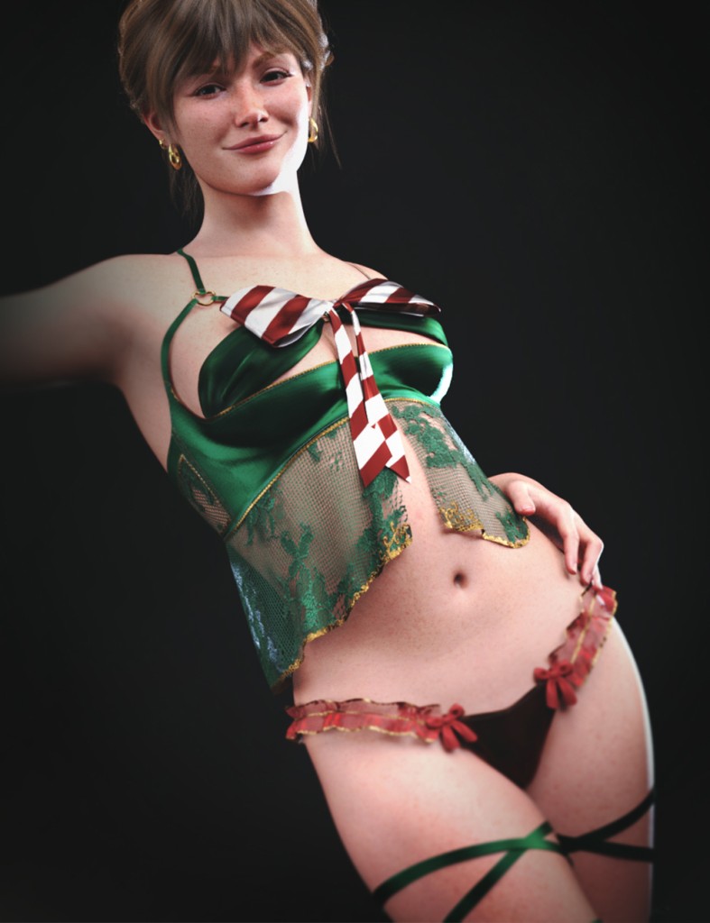 dForce LA Holiday Lingerie for Genesis 9 Female