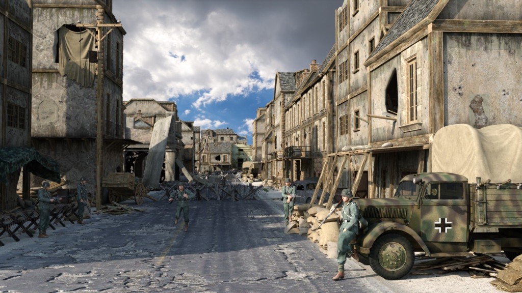WW2 Town Ruins for DAZ (Detracked)