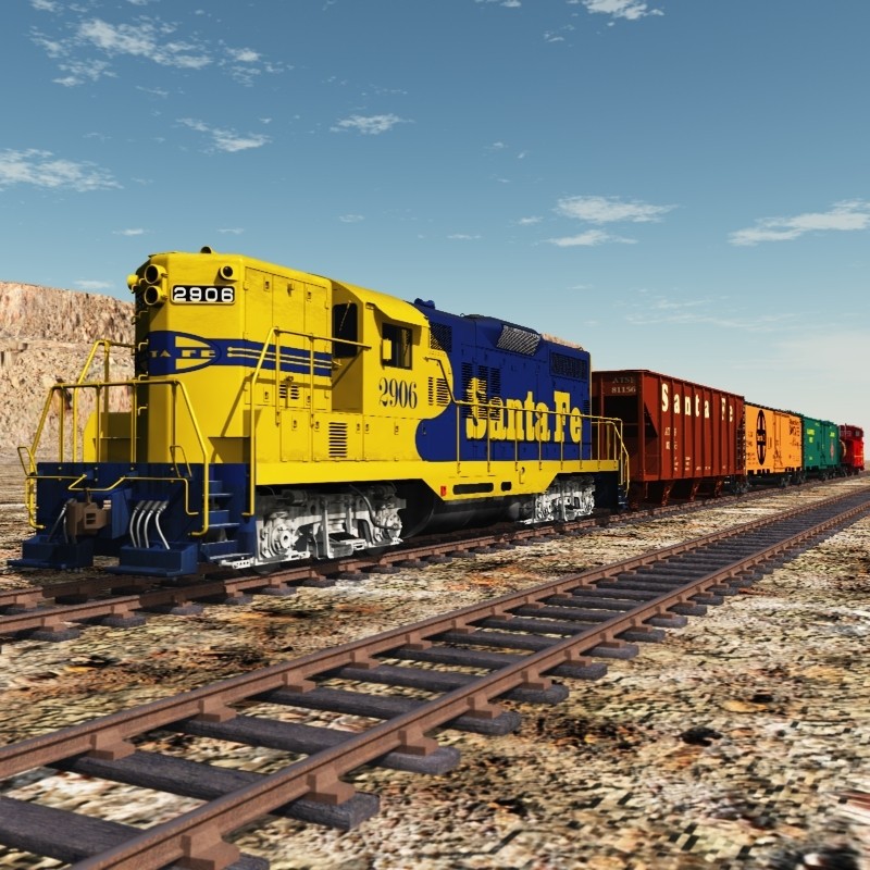 SANTA FE FREIGHT TRAIN