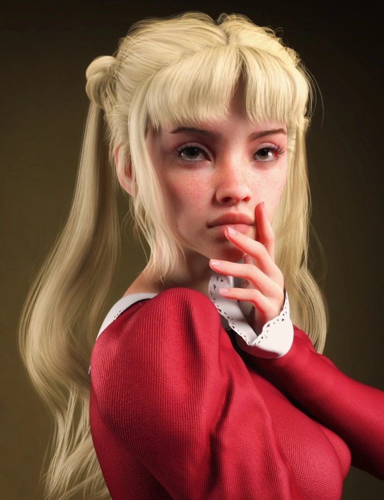 dForce CS Penny Hair for Genesis 9