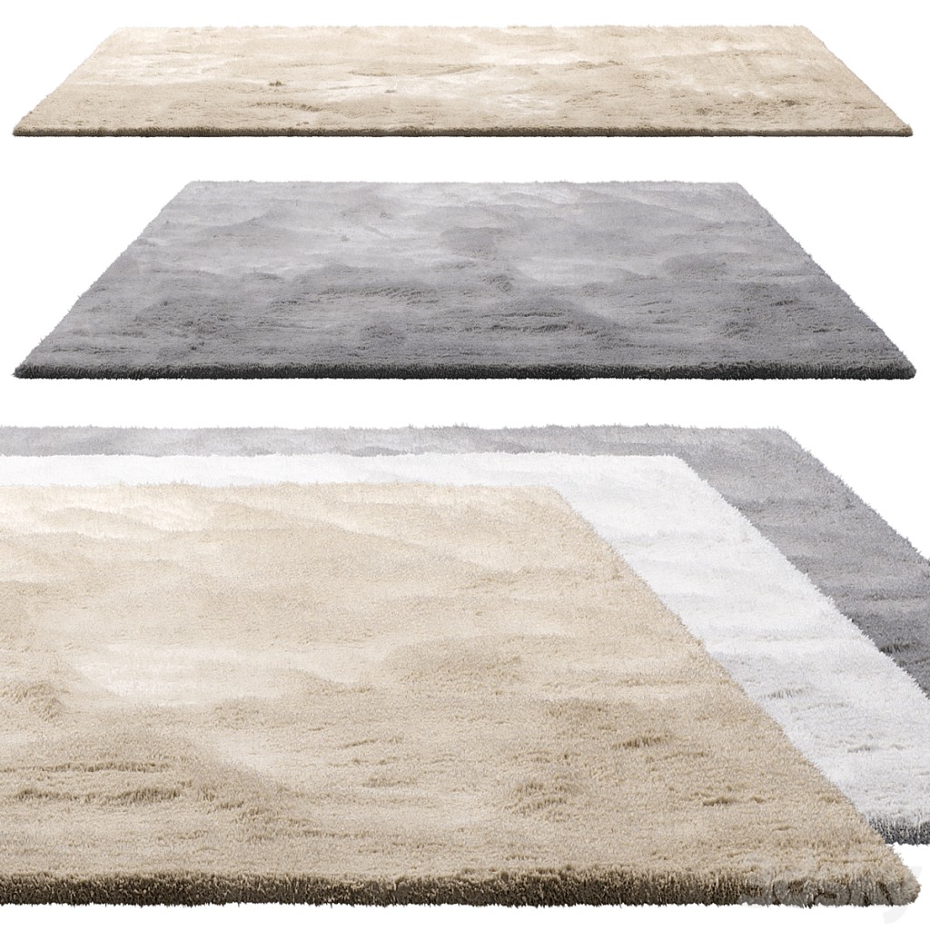 Benuta Dave Rectangular Fur Rug (3 colors)