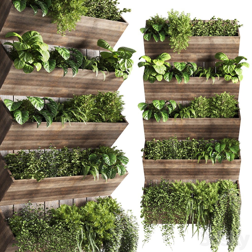 collection outdoor plant stand vertical garden stair wall wood vase