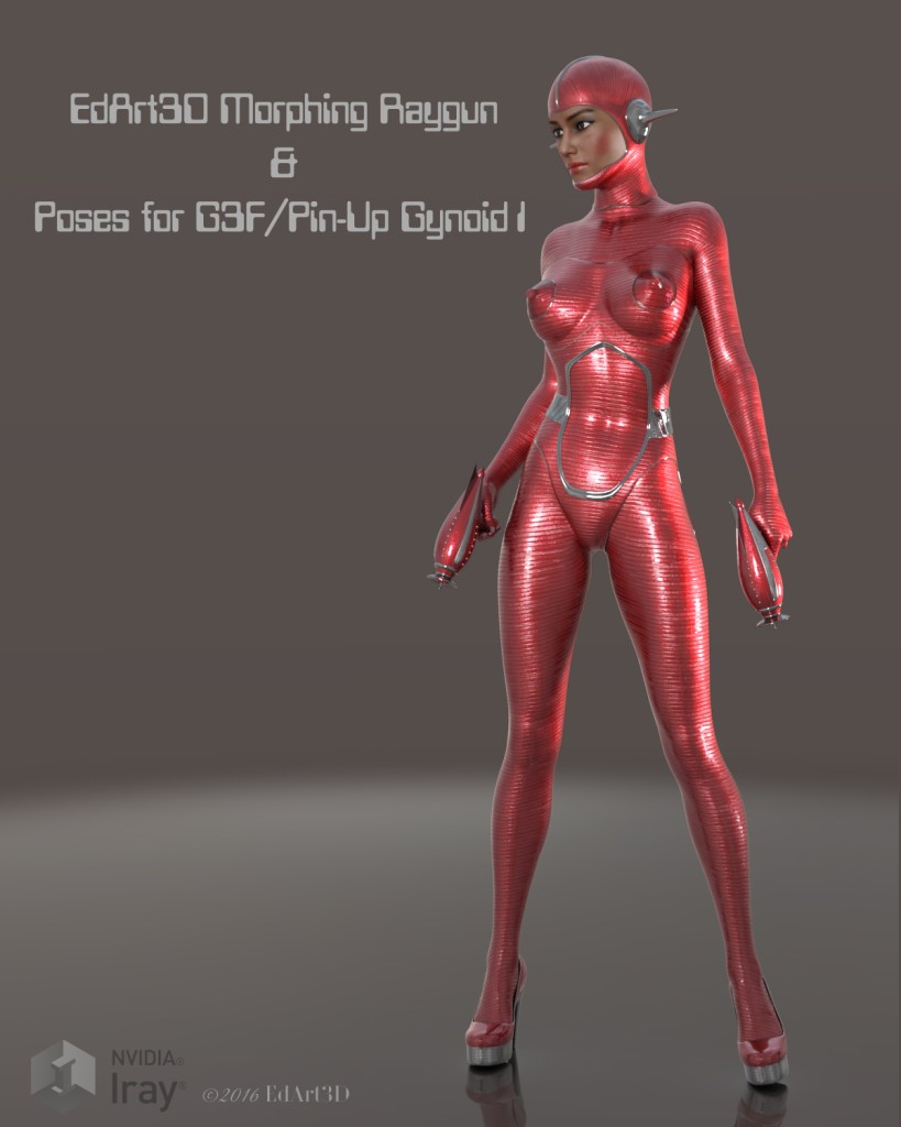 Pin-Up Gynoid Phase1 Morphing Raygun & Poses