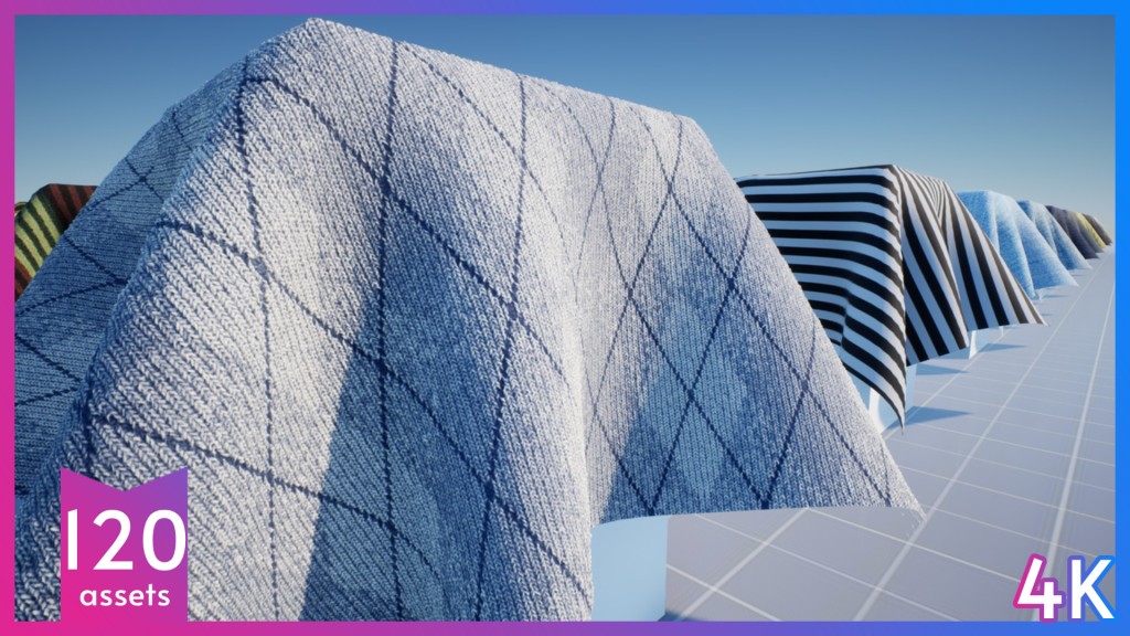 [UE4.26] Fabric Material Package 4K