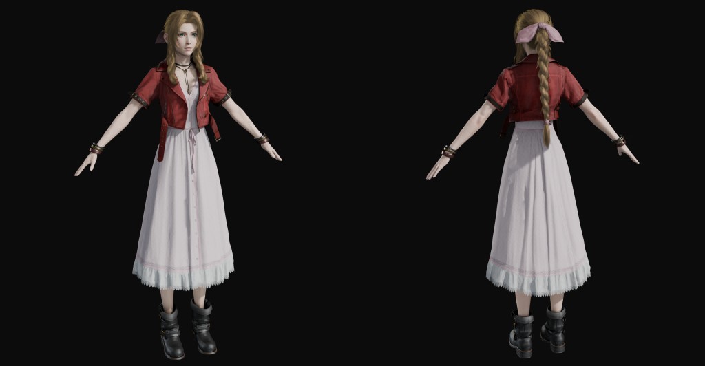 FF7R Aerith Premium for Blender 4.x