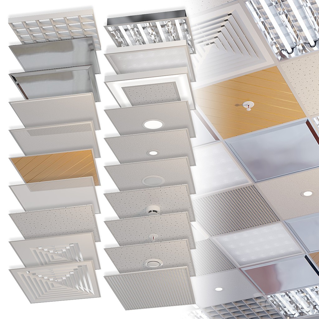 Set of elements for suspended ceiling Armstrong