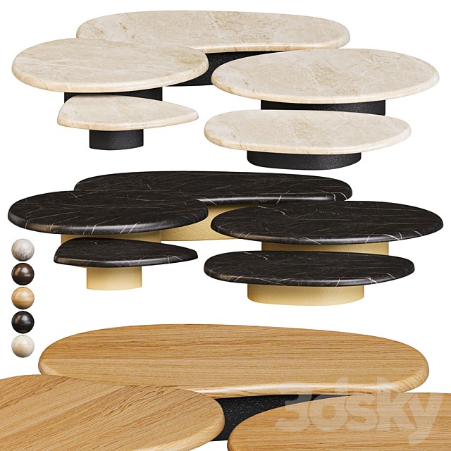 Minotti Bezier Coffee table set