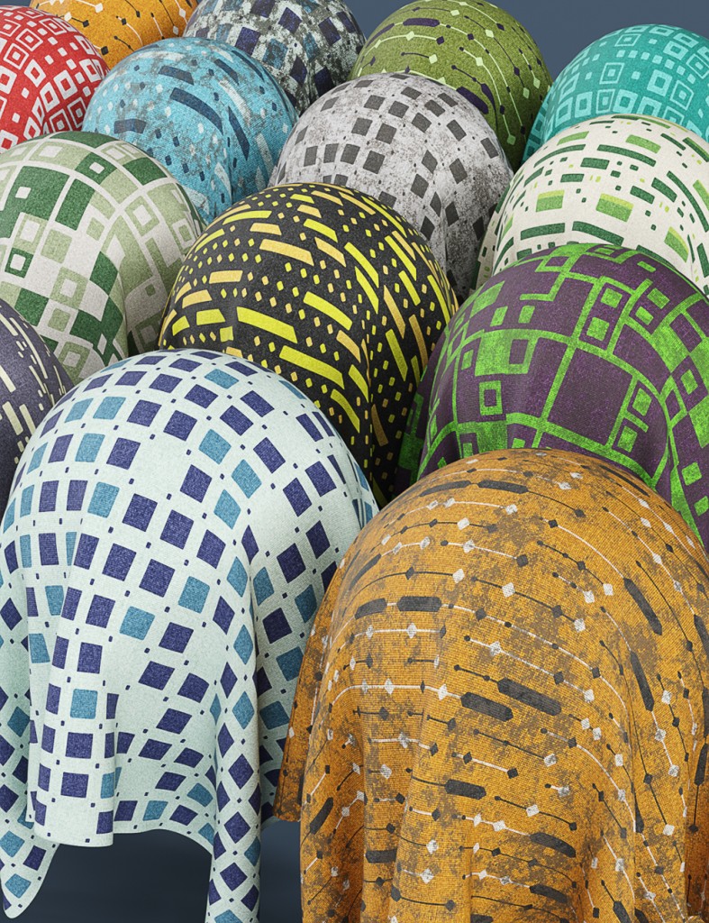 DD PBR Geometric Fabric Shaders for Iray Vol 4