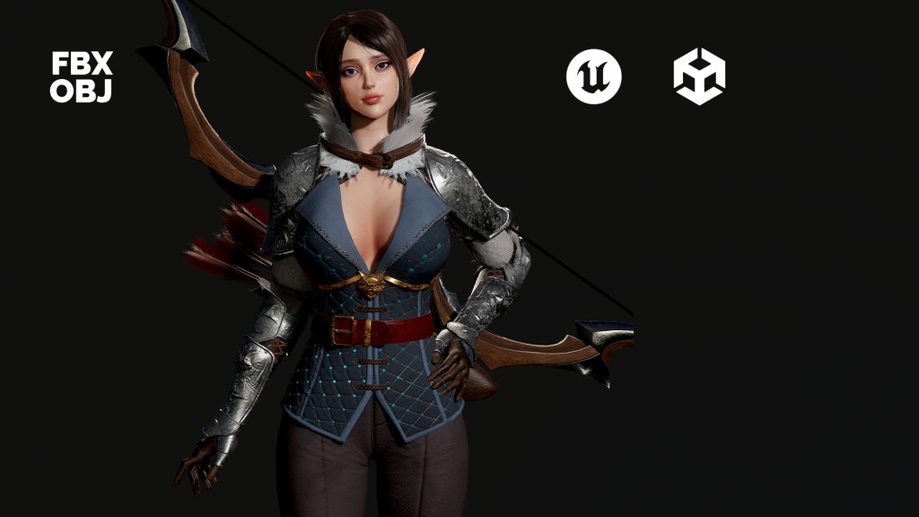 Modular Elf Archer Girl