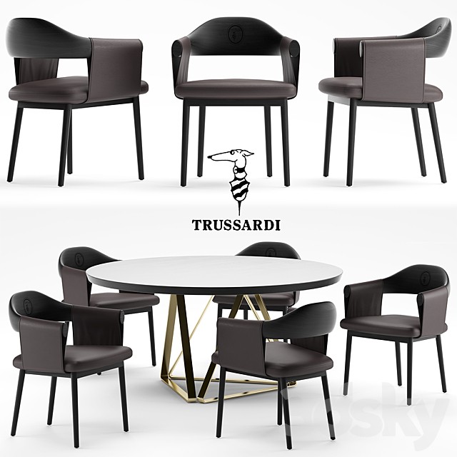 Table and chair Trussardi Casa Larzia Chair