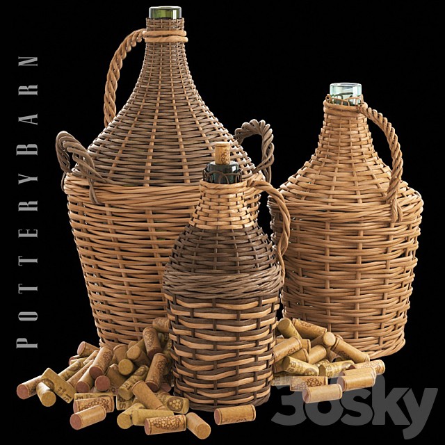 Found Woven Wine Bottle, Potterybarn