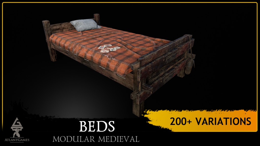 [UE4.22] ROG Modular Medieval Beds