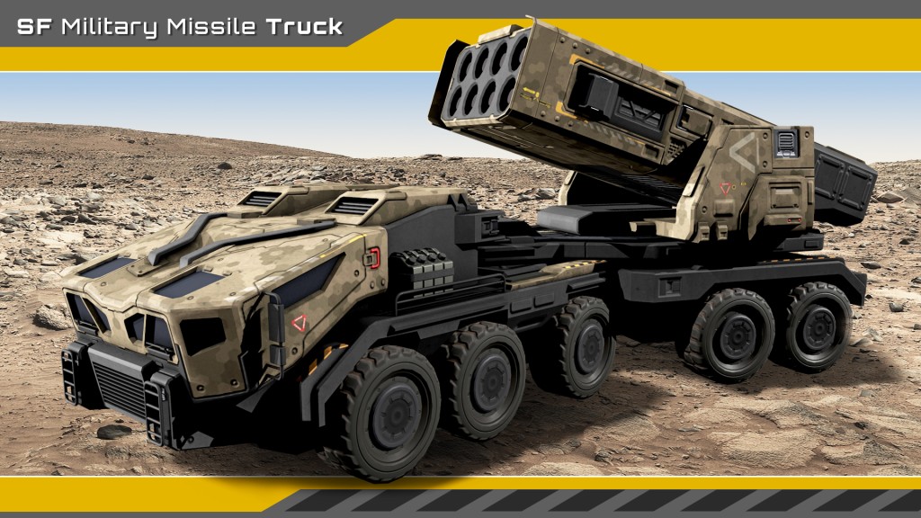 [UE4.26] Sci-Fi Military Missile Truck