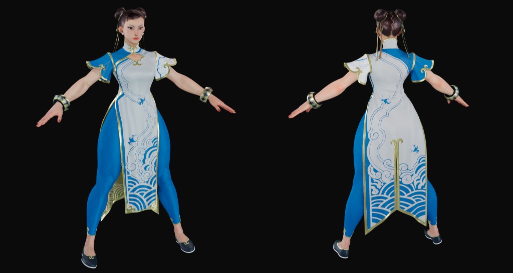 Chun-Li S1 Premium for Blender 3