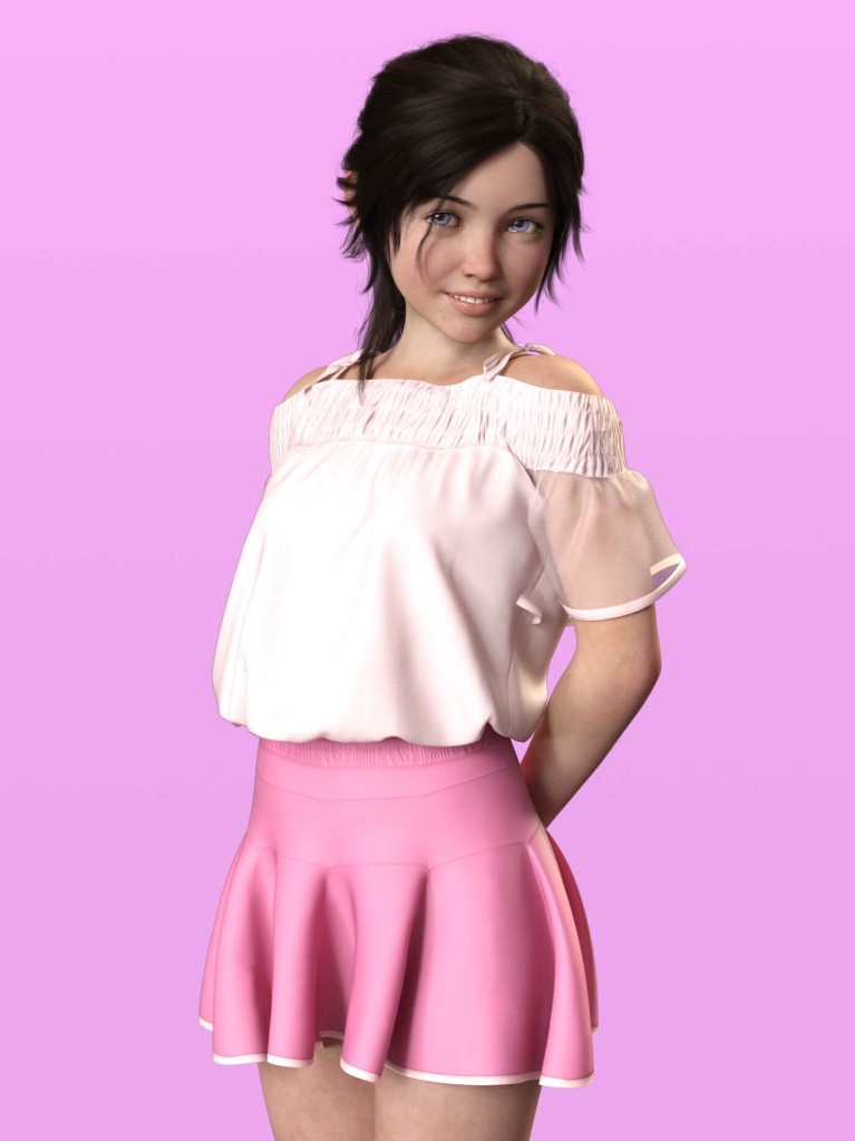 Nef Claire for Genesis 8 and 8.1 Female