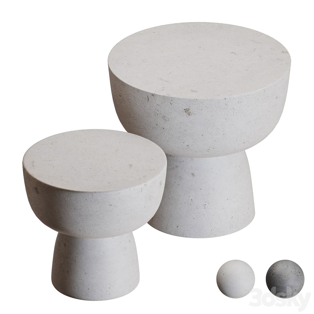 Concrete coffee tables