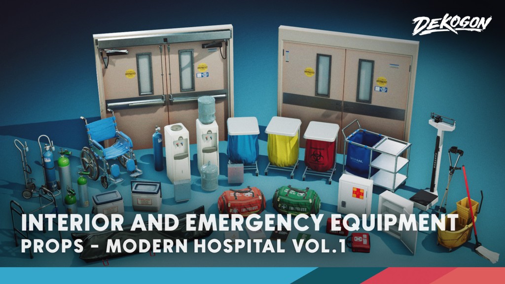 [UE] (Modern) Hospital Props VOL1- Interior & Emergency Equipment