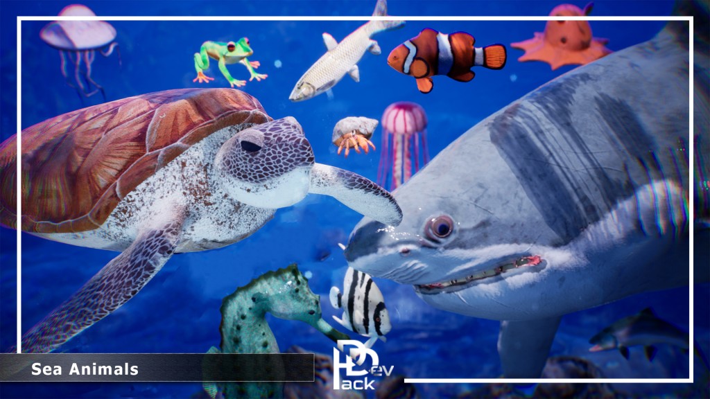 Sea Animals - 12 Meshes UE4.26