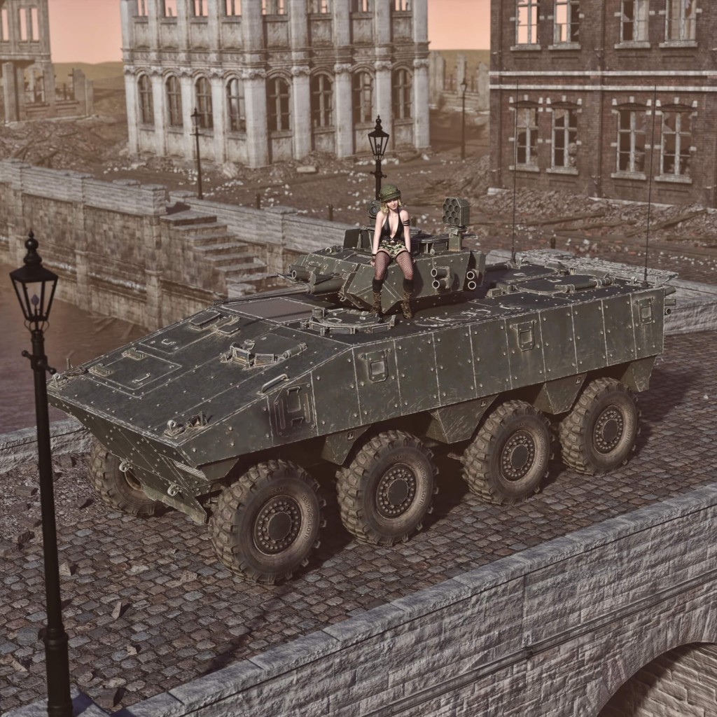 VBCI IFV Armored Vehicle for DAZ3D