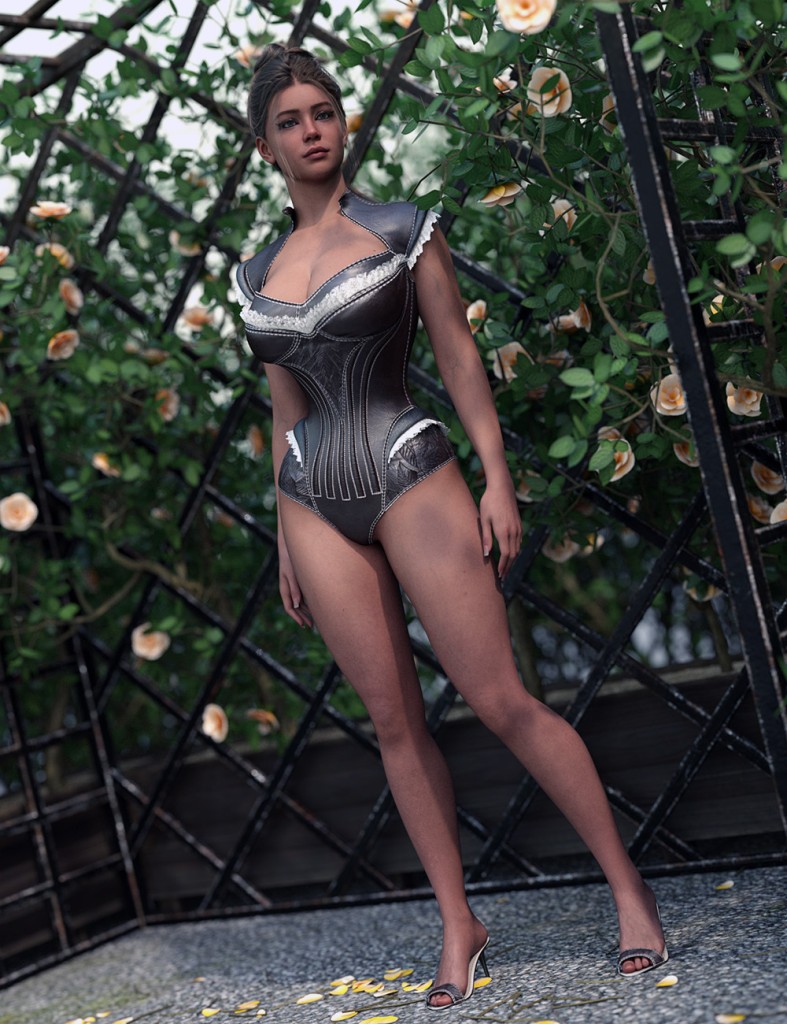 Luxesse Lingerie Outfit for Genesis 9