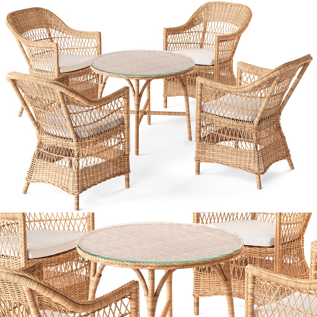 Charlot Exterior Chair and Victoria Cafe Table