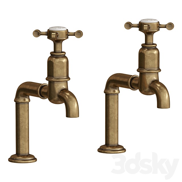 Aged Brass Mayan Taps by deVOL