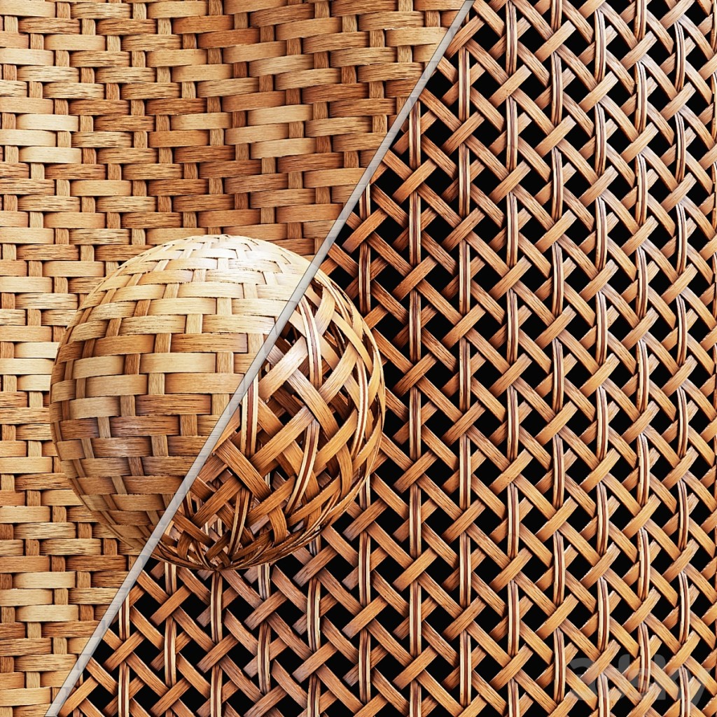 Woven bamboo & rattan cane material -vol.10