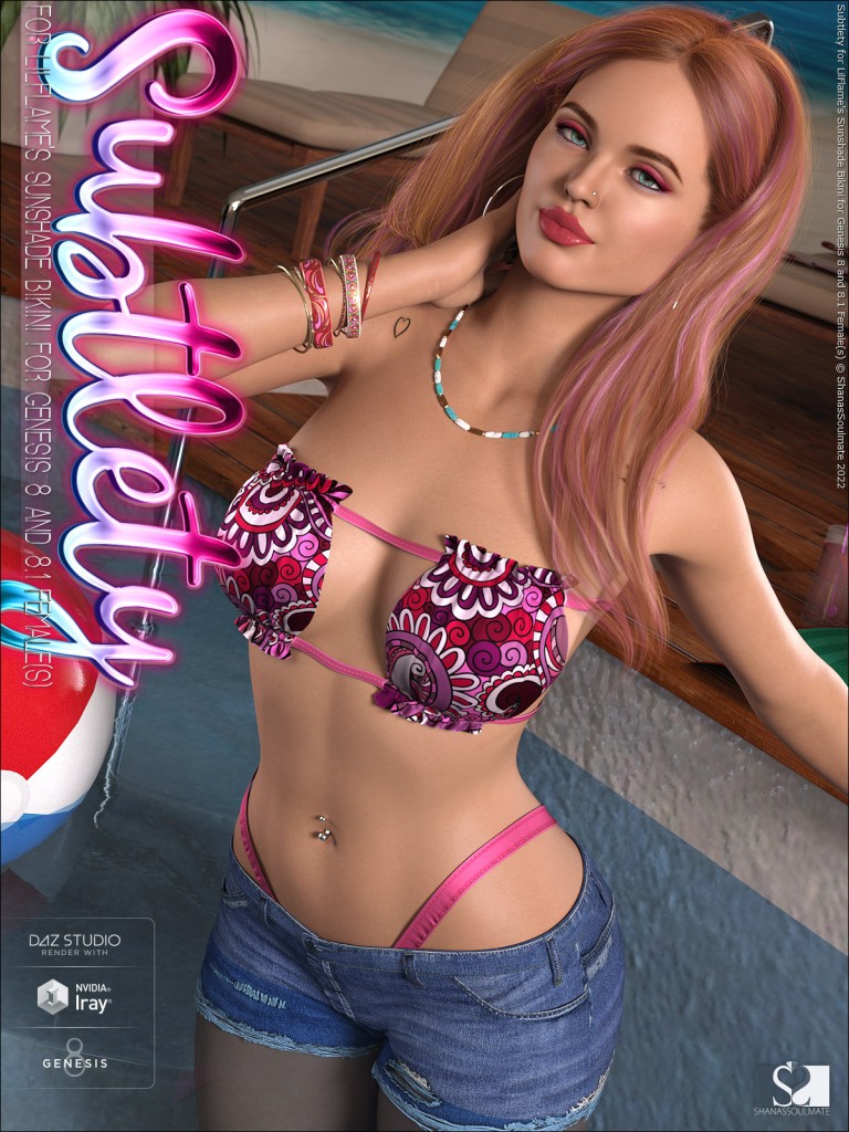 Subtlety for Sunshade Bikini for Genesis 8 and 8.1 Female(s)