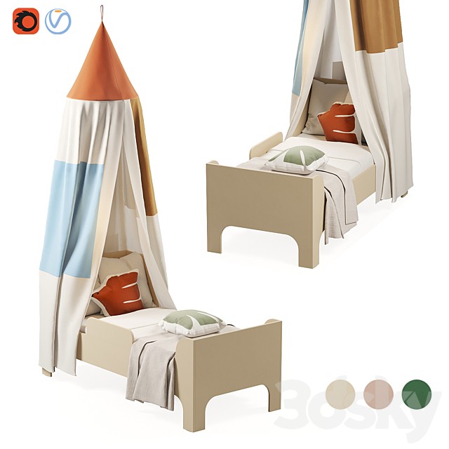 Sill Junior Bed with Canopy
