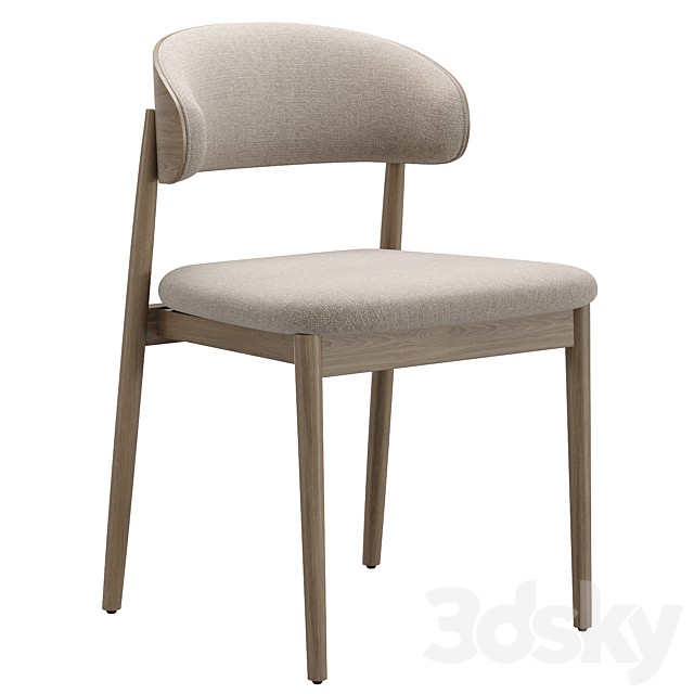 walnut wood chair