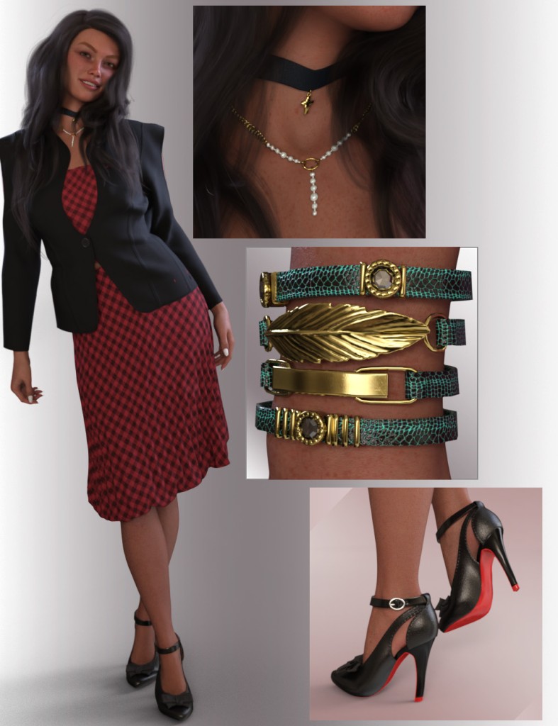 dForce Alessa Outfit for Genesis 9 Feminine
