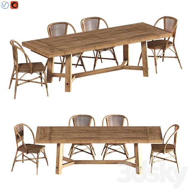 Rustic Farmhouse Dining Table