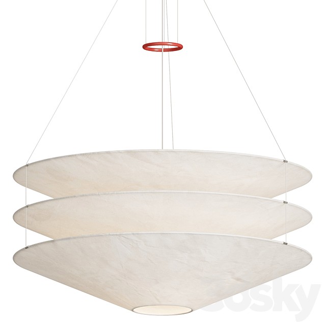 Floatation Japanese Paper Suspension Lamp Ingo Maurer