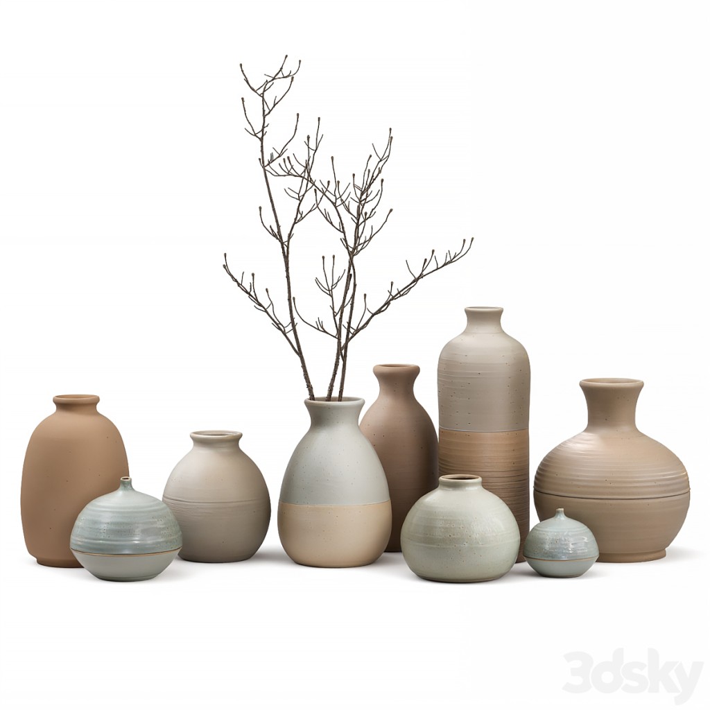 Vases decor set
