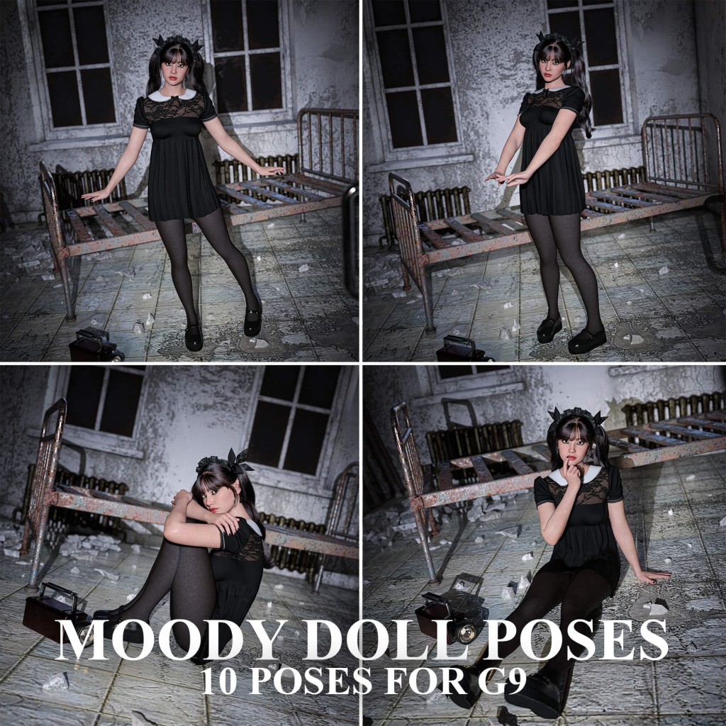 Moody Doll Poses for G9