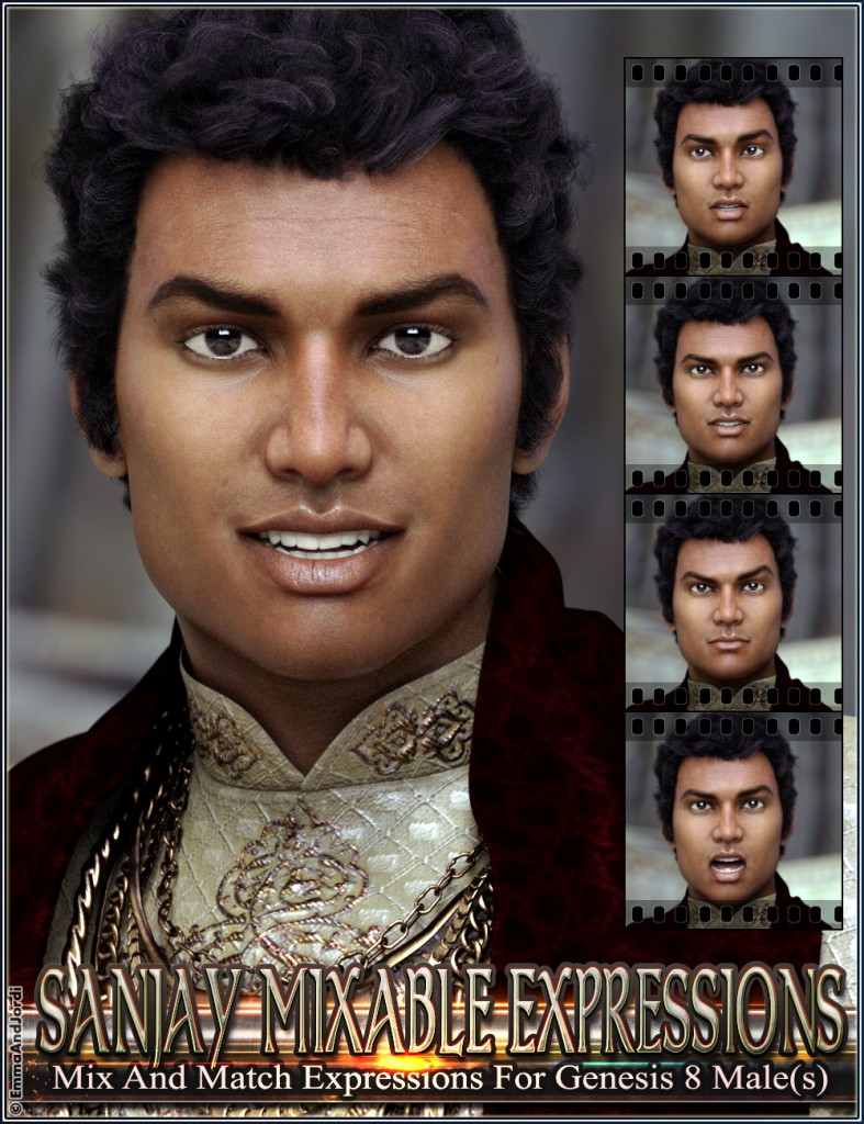 Mixable Expressions for Sanjay 8 and Genesis 8 Male