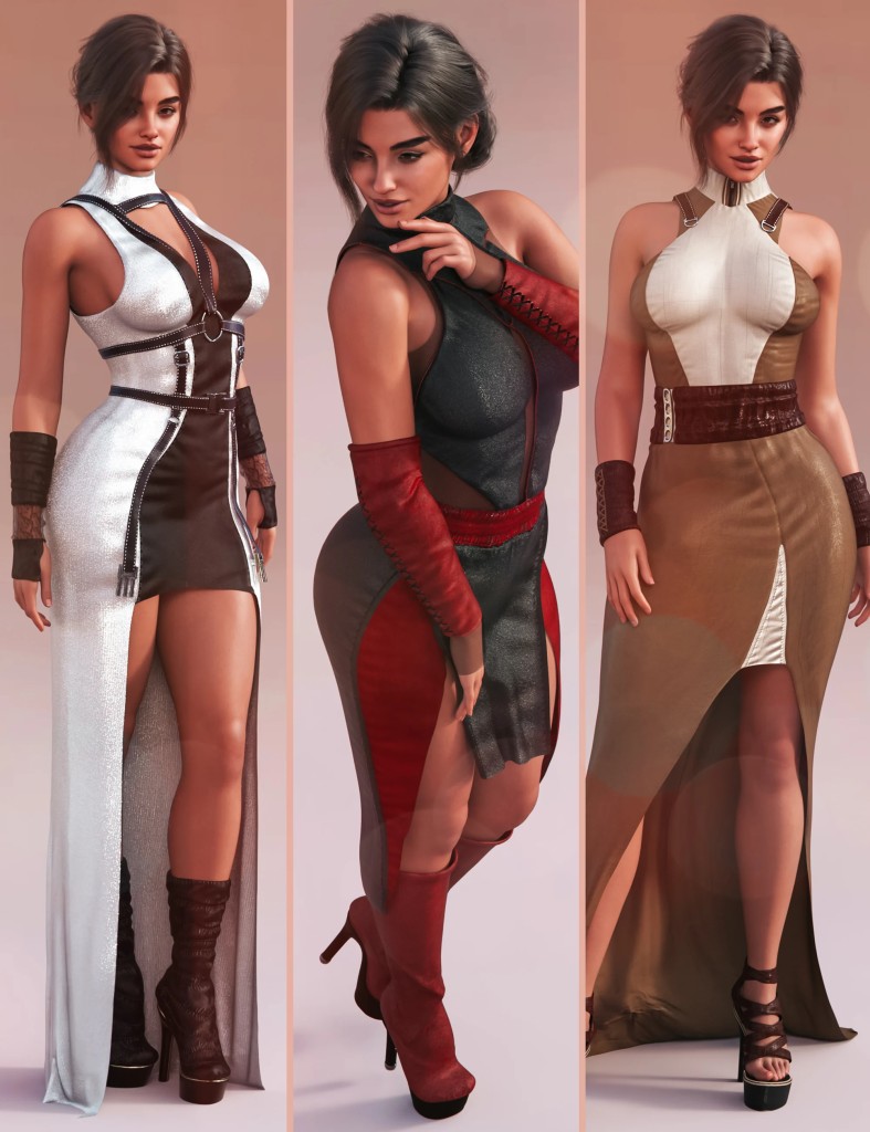 Bundle M8 Rebel Couture – Star Dresses for Genesis 9