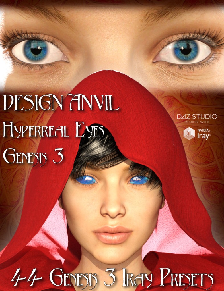 DA Hyperreal Eyes for Genesis 3 Female